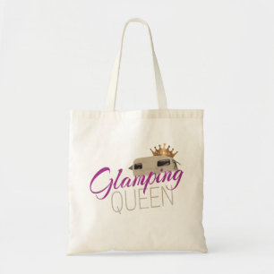 Bolso De Tela Glamour Queen Camping con caravanas vintage