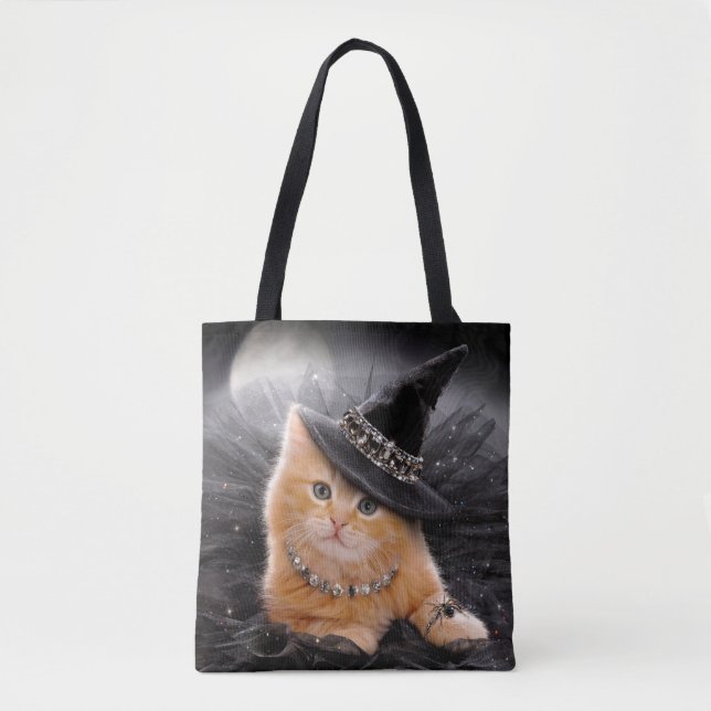 Bolso De Tela Glamuroso gatito (Anverso)