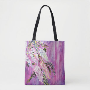 Bolso De Tela Glicinias