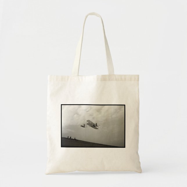 Bolso De Tela Glider Test Flight Aviation Wright Brothers (Frente)