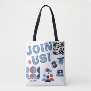BOLSO DE TELA ¡GLOBAL ÚNANSE A NOSOTROS! VISIBILIDAD