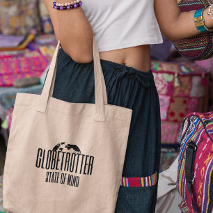 Bolso De Tela Globetrotter Estado mental Adventurous Traveller