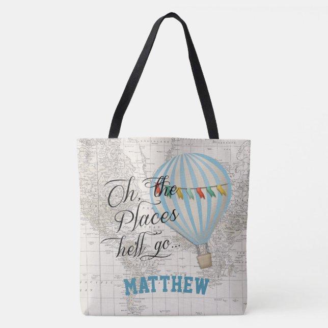 Bolso De Tela Globo aerostático (Anverso)