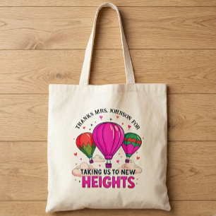 Bolso De Tela Globo Aerostático Colorido - Agradecimiento a Maes
