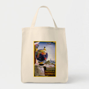 Bolso De Tela Globo de vías aéreas imperiales