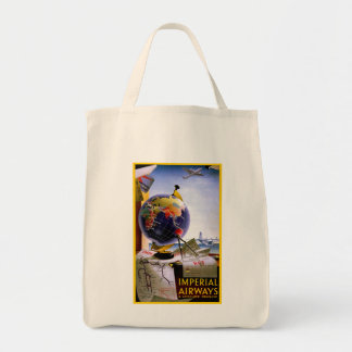 Bolso De Tela Globo de vías aéreas imperiales