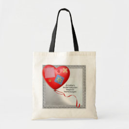 Bolso De Tela Globo del Corazón con TLC de Mamá
