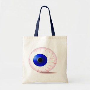 Bolso De Tela Globo del ojo inyectado en sangre azul