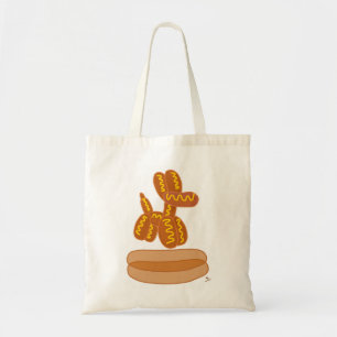 Bolso De Tela Globo divertido de perro caliente Arte de dibujos