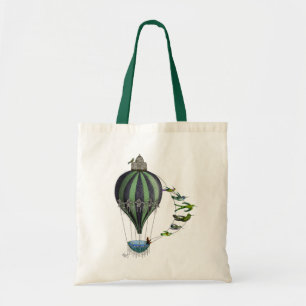 Bolso De Tela Globos de aire caliente y aves
