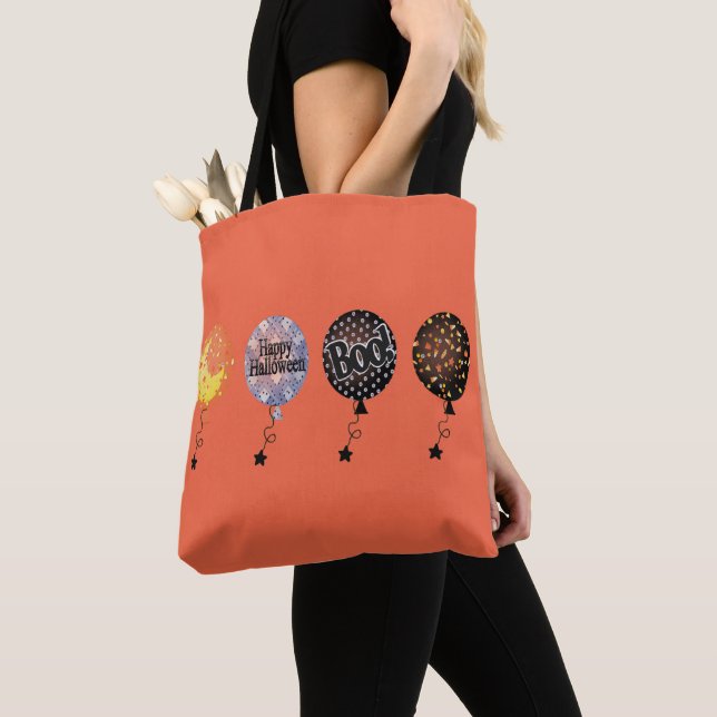 Bolso De Tela Globos de Halloween BOOloons (Detalle)