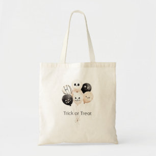 Bolso De Tela Globos de Halloween de crema negra araña