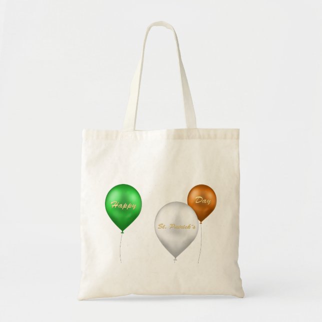 Bolso De Tela Globos irlandeses del Día de San Patricio (Frente)