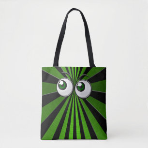 Bolso De Tela globos oculares verdes