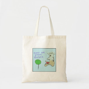 Bolso De Tela Globos verdes ilustrados y extravagantes para come