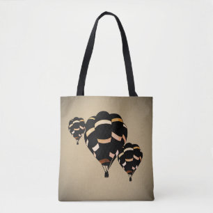 Bolso De Tela Globos Vintage de aire caliente
