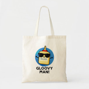 Bolso De Tela Gloovy Man Funny Super Glue Pun
