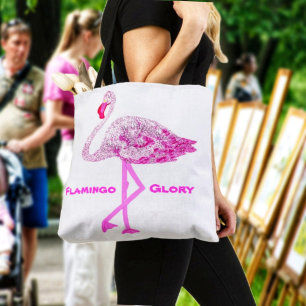 Bolso De Tela Gloria de Flamingo