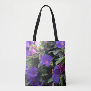 Bolso De Tela Glorias de primavera en azul