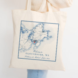 Bolso De Tela Gloucester, Boda de Massachusetts Bienvenidos a la