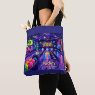 Bolso De Tela Glow Bowling Fiesta de Cumpleaños de Adolescentes