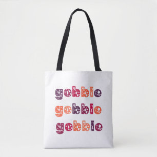 Bolso De Tela Glu Glu Glu Día de Acción de Gracias