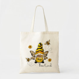 Bolso De Tela Gnome Bee Kind Sunflower Toflower Bag