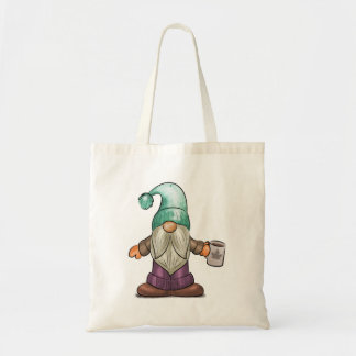 Bolso De Tela Gnome de otoño con café Mug