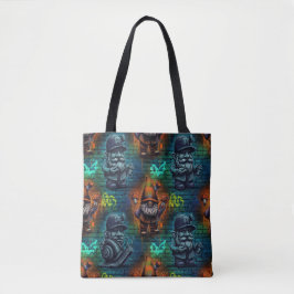 Bolso De Tela Gnome Themed Tote