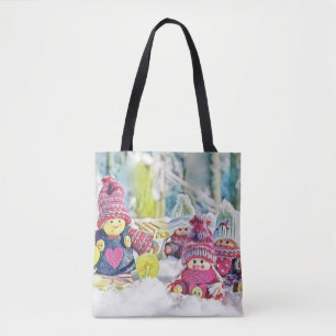Bolso De Tela Gnomes en la cosecha de la pintura acuarela de nie