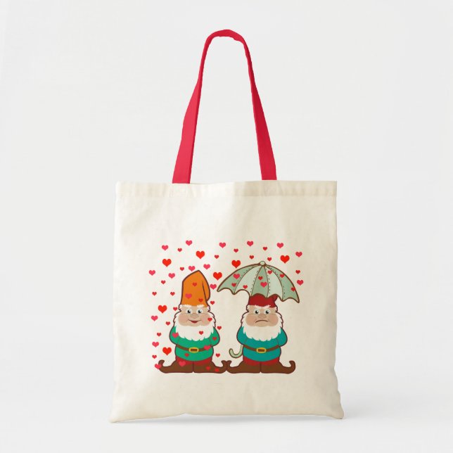 Bolso De Tela Gnomes felices y tristes (Frente)
