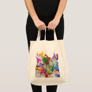 Bolso De Tela Gnomes Tote Bag Gift navidades