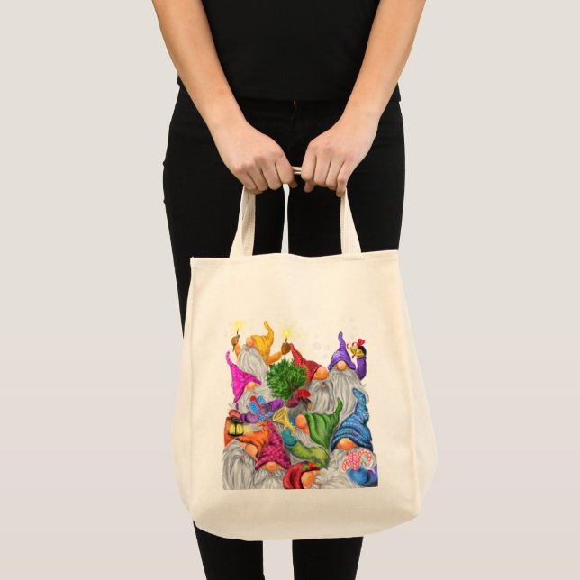 Bolso De Tela Gnomes Tote Bag Gift navidades (Anverso (producto))