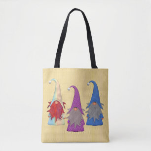 Bolso De Tela Gnomes Trio Tote Bag