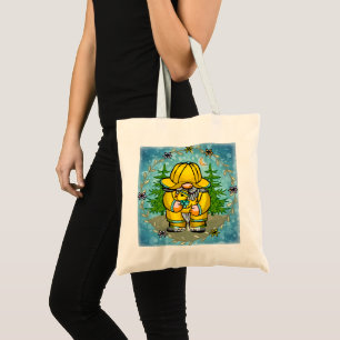 Bolso De Tela gnomo de día lluvioso