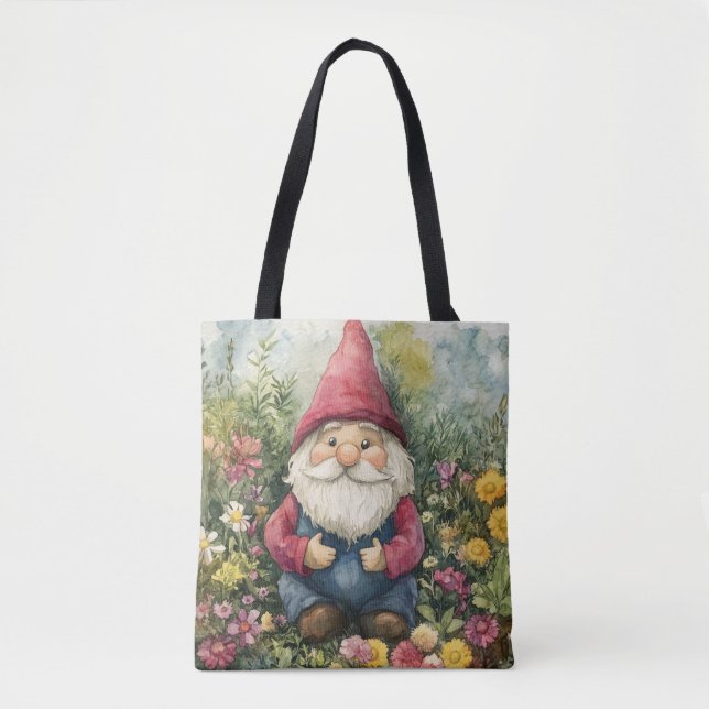 Bolso De Tela Gnomo de jardín (Anverso)