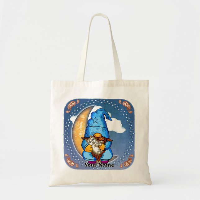 Bolso De Tela Gnomo de la luna (Frente)