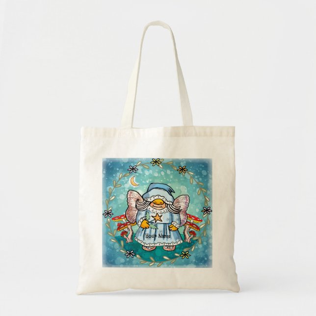 Bolso De Tela Gnomo Hada (Frente)