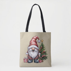 Bolso De Tela Gnomo Navidad Temporada de Invierno Amante de Gnom