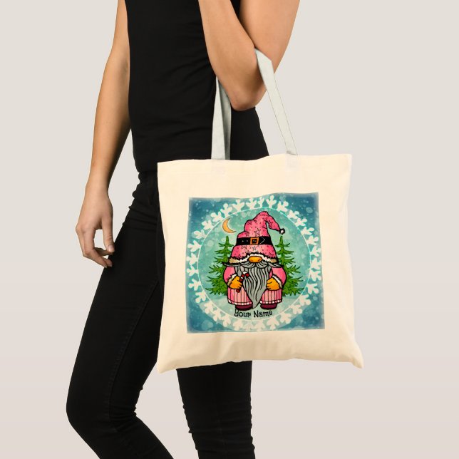 Bolso De Tela gnomo Santa  (Anverso (producto))