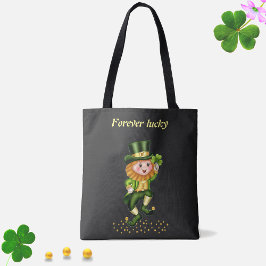 Bolso De Tela Gnomo Verde Afortunado para Siempre y Confeti Dora