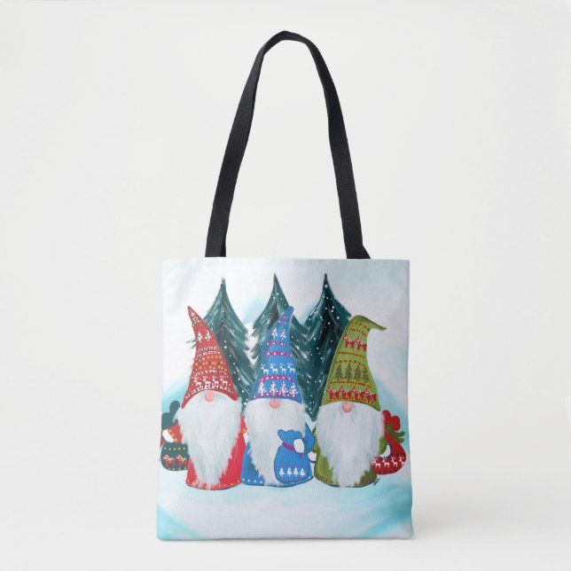 Bolso De Tela Gnomos (Anverso)