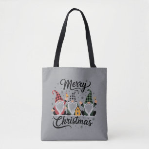 Bolso De Tela Gnomos Feliz Navidad Árbol de Navidad Fiesta