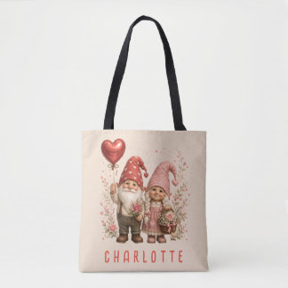 Bolso De Tela Gnomos personalizados del Día de San Valentín con 