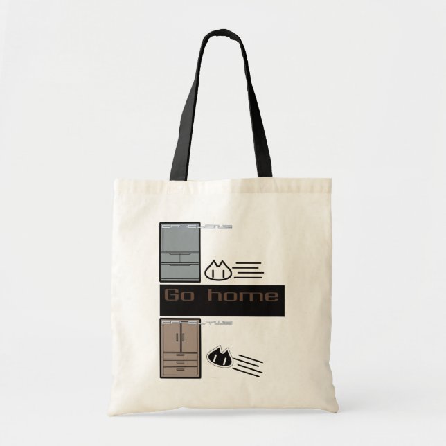 Bolso De Tela "GO HOME"tote bag (Frente)
