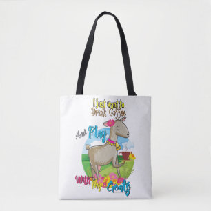 Bolso De Tela GOAT   Sólo quiere beber café con cabras