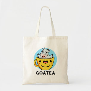 Bolso De Tela Goatea Funny Goat Tea Pun