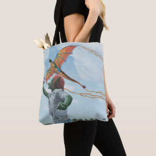 Bolso De Tela Goblin Flying Rainbow Dragon Kite Fantasy Tote Bag