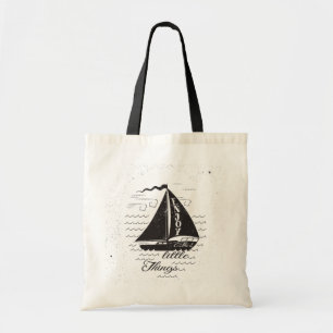 Bolso De Tela Goce del pequeño poster de las cosas