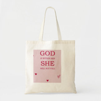 Bolso De Tela God is within Her she will not fail TOTE bag